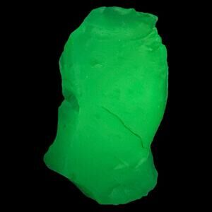 Federal Blue Translucent Art Glass Cullet Glowing Manganese Slag Glass #5GL182